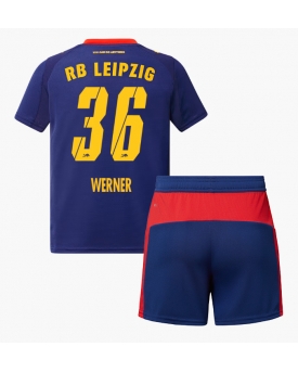 RB Leipzig Timo Werner #36 Maglia Gara Trasferta Repliche 2025-26 Bambino Maniche Corte